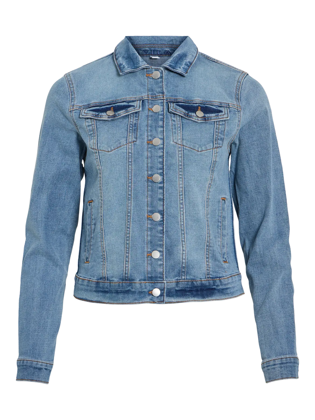 Cazadora denim clásica ajustada vila algodón nueva coleccion