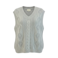 Chaleco Punto Trenzado Soft Sage
