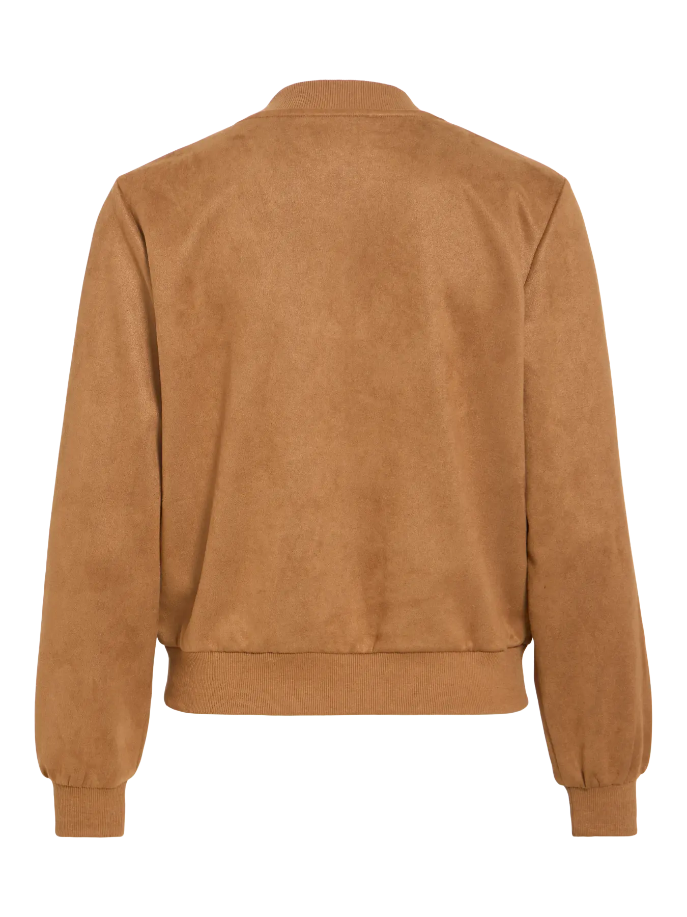 Bomber mujer color camel acabado ante nueva colección espalda