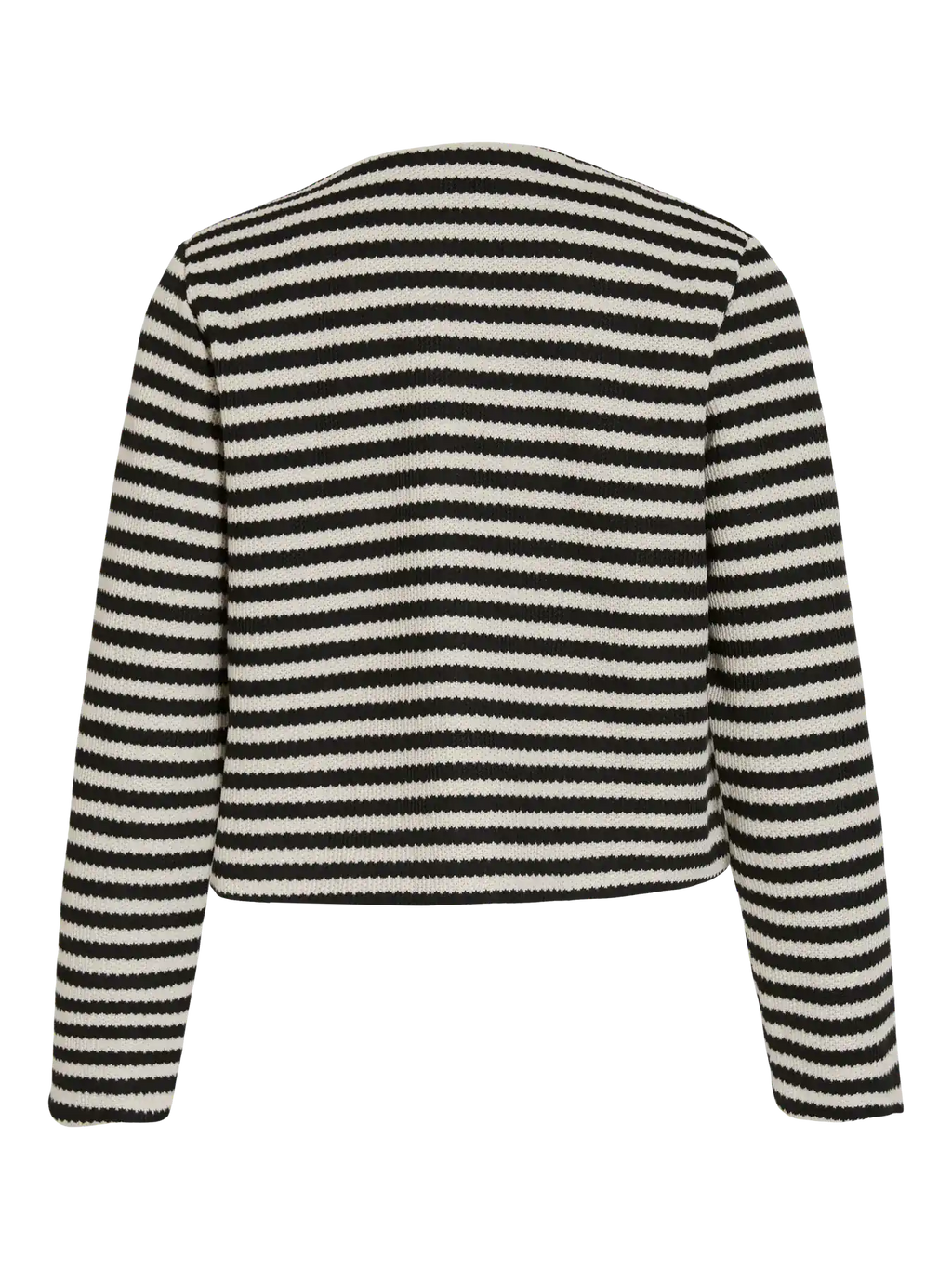 Chaqueta marinera a rayas negras y blancas parte trasera