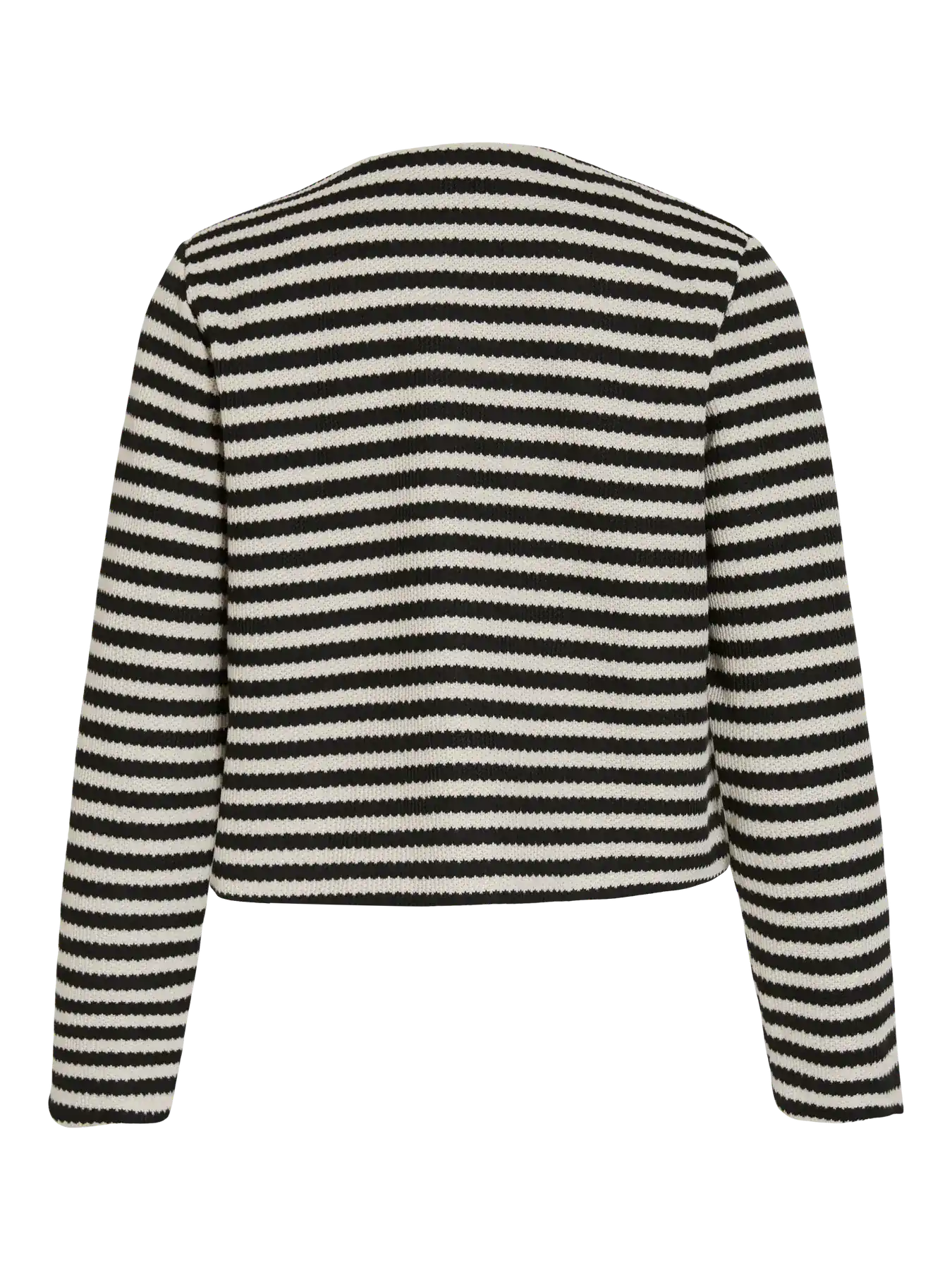Chaqueta marinera a rayas negras y blancas parte trasera