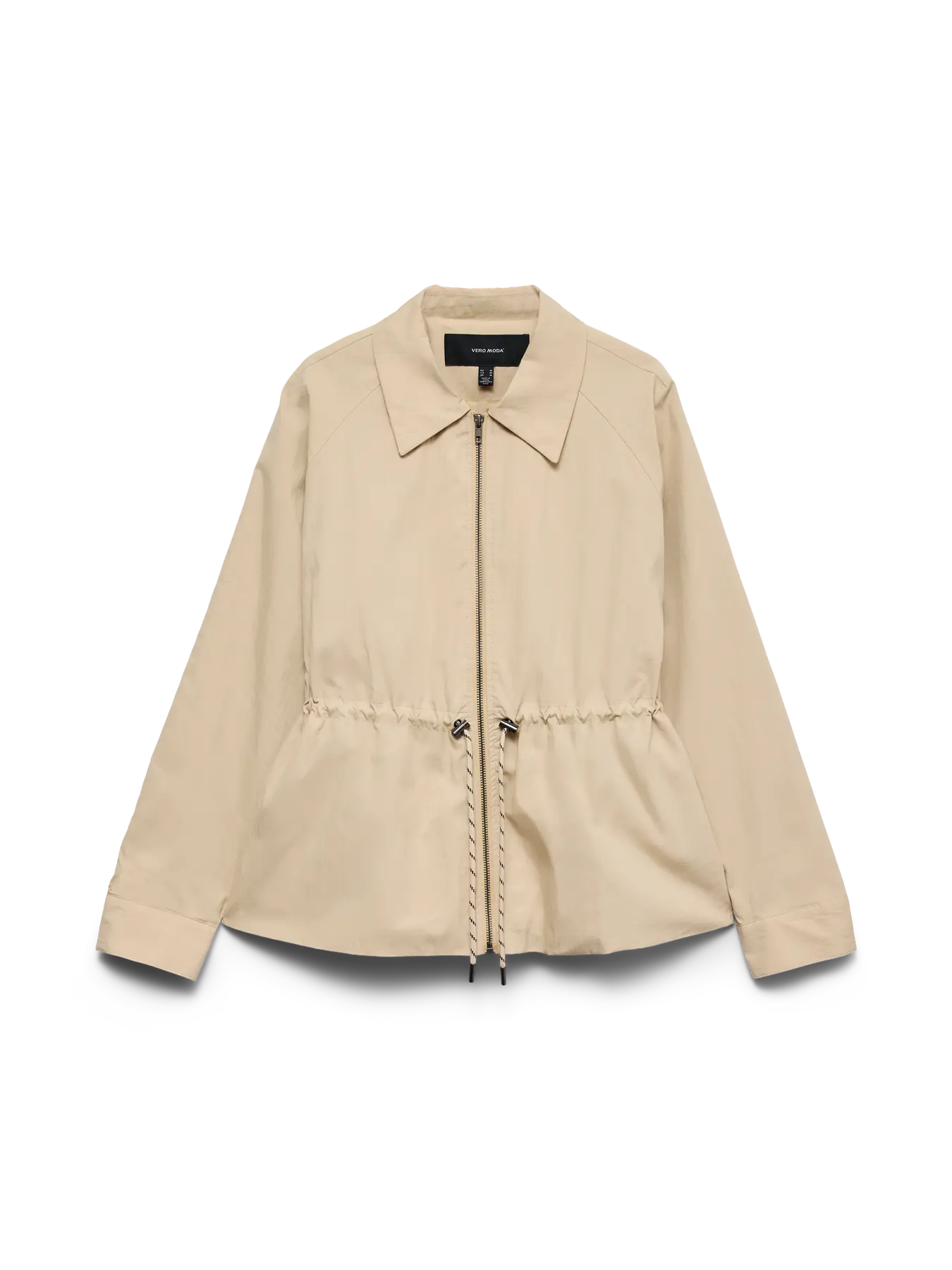 Chaqueta ligera beige con cintura ajustable Vero Moda