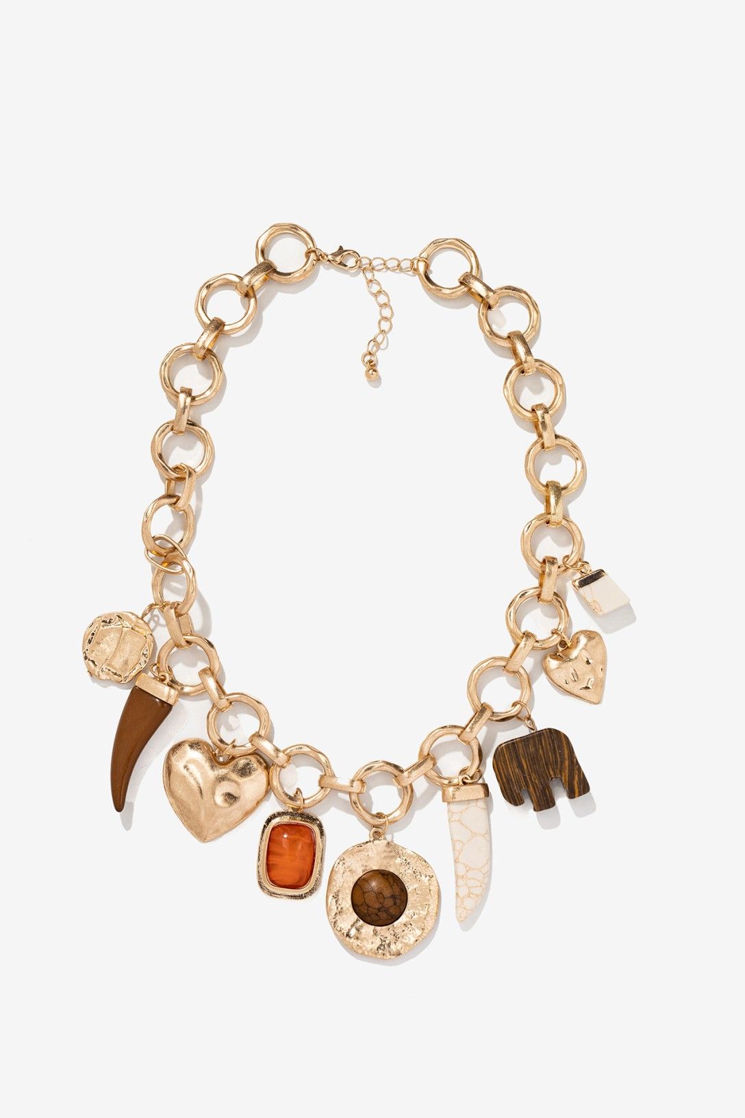 Collar Toteme dorado con charms Vilanova