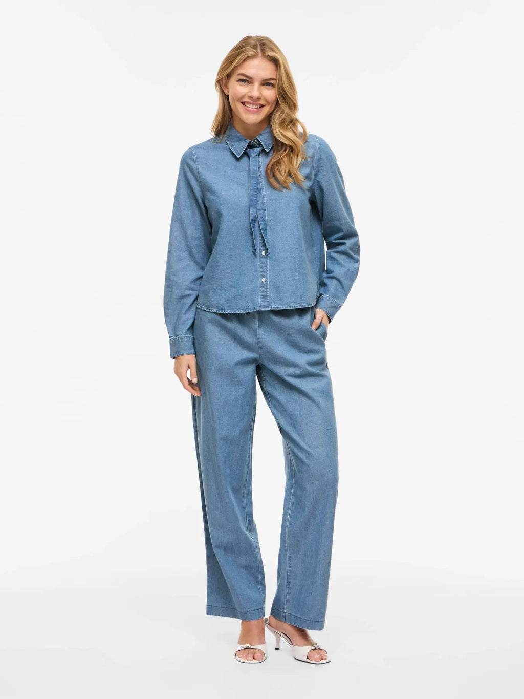 look completo conjunto Denim Soft en cotton grey nueva coleccion