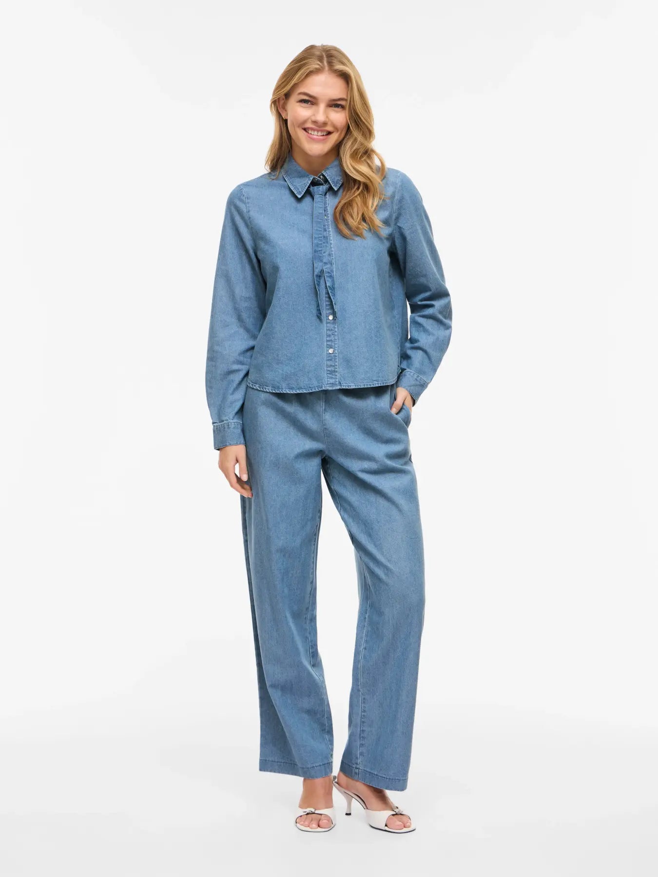 look completo conjunto Denim Soft en cotton grey nueva coleccion