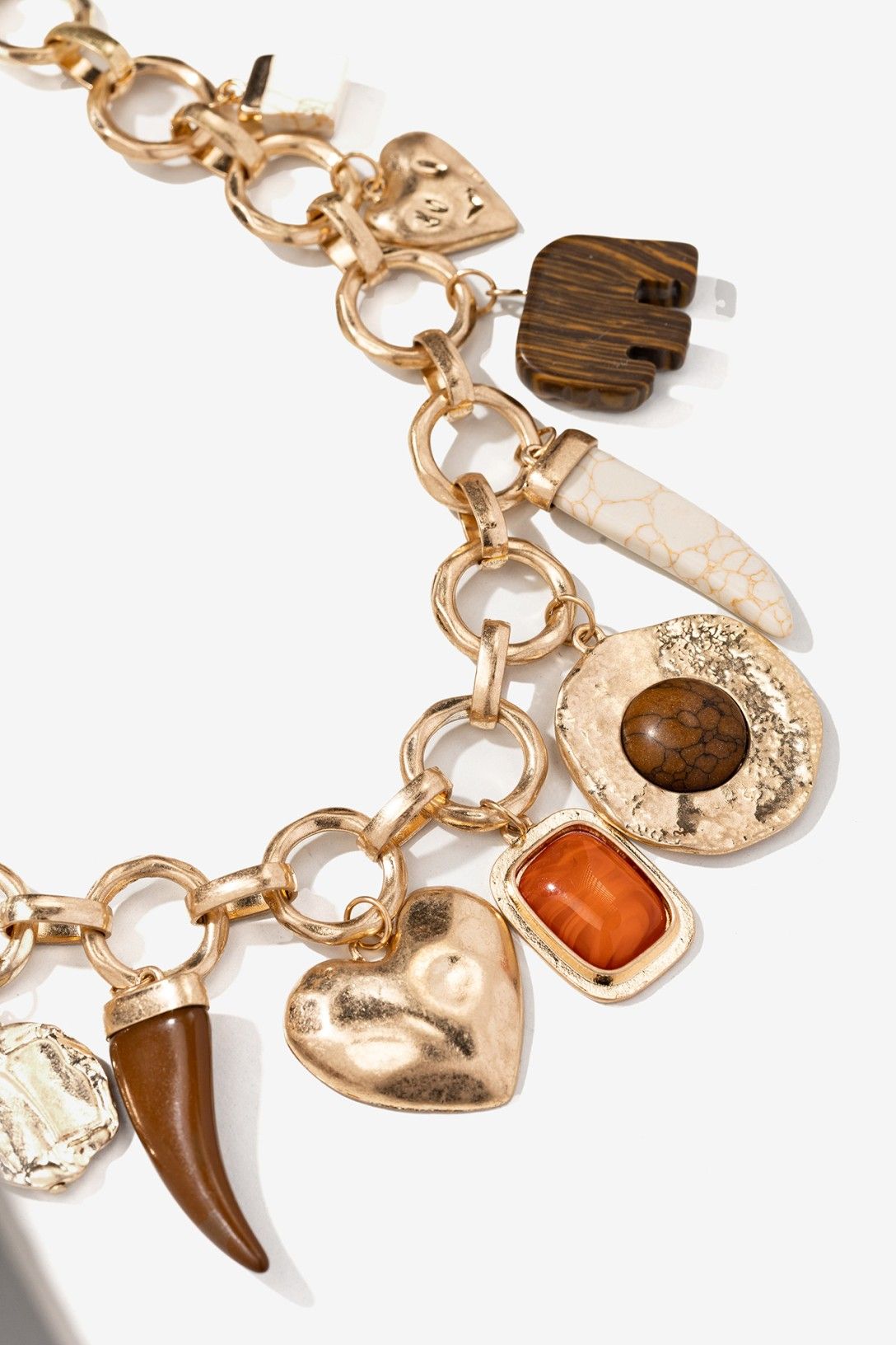 Collar de eslabones con colgantes y piedras Vilanova