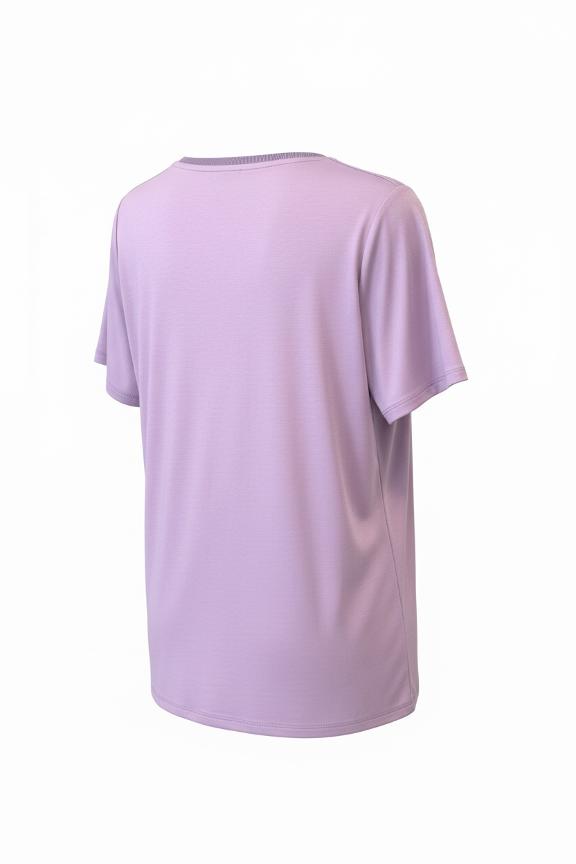 camiseta lisa lila manga corta Lola Espeleta Piedras Blancas