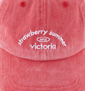 gorra rosa strawberry summer victoria bordada