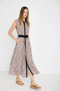 vestido camisero midi estampado geométrico Skatie
