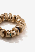 Pulsera Naker dorada con piezas irregulares Vilanova