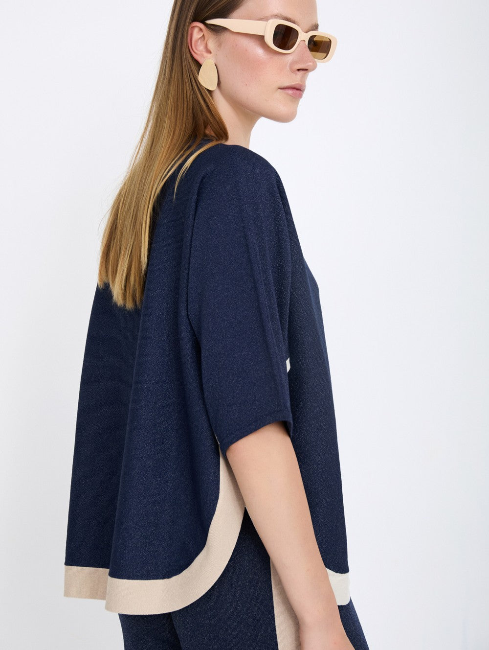 vista lateral chaqueta lurex Skatie