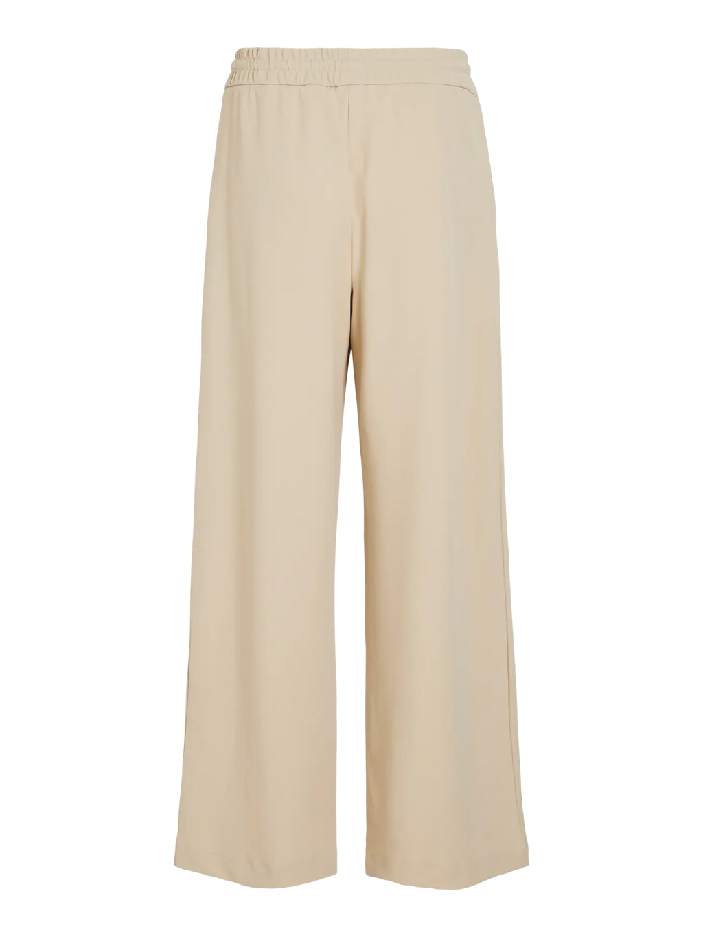detalle goma en cintura ajustable beige pantalon beige