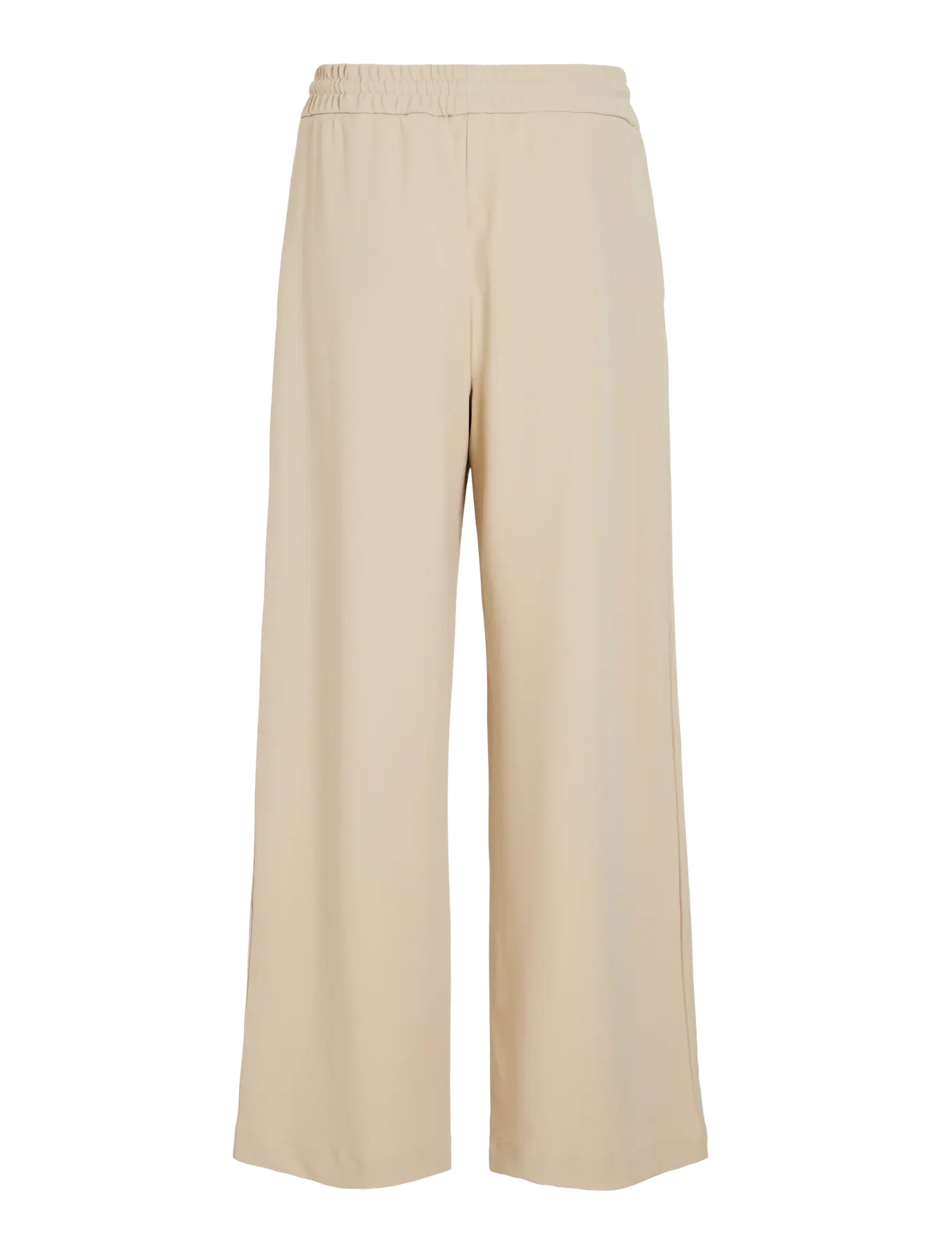 detalle goma en cintura ajustable beige pantalon beige