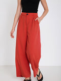 pantalón ancho terracota mujer Skatie