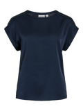 foto de producto camiseta saten color azul marino  en cotton grey