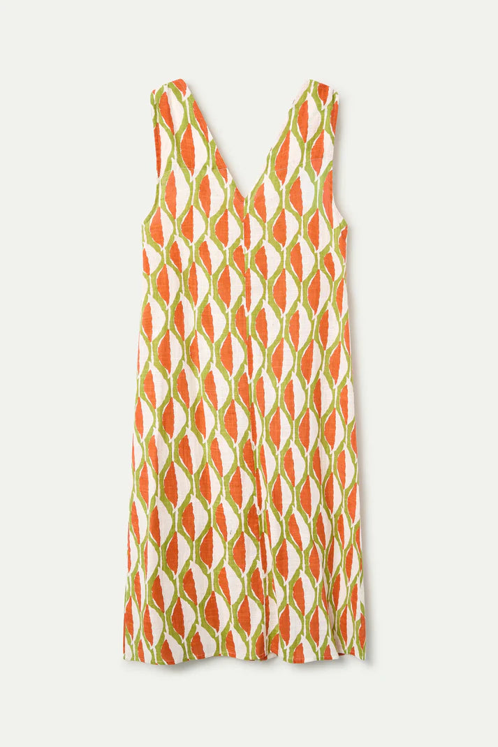 Vestido tirantes escote pico aloe Compañía Fantástica