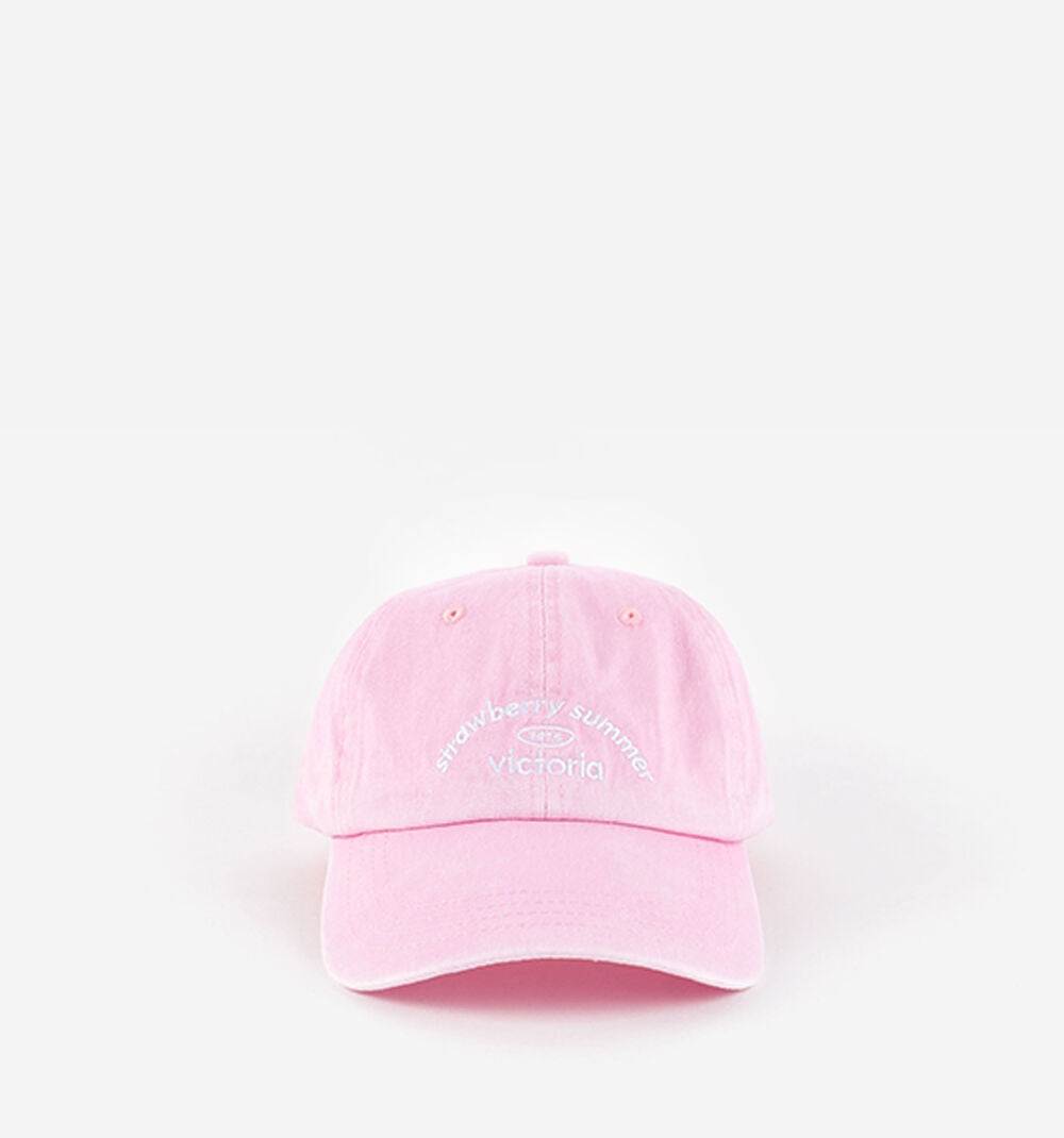 gorra rosa strawberry summer victoria bordada