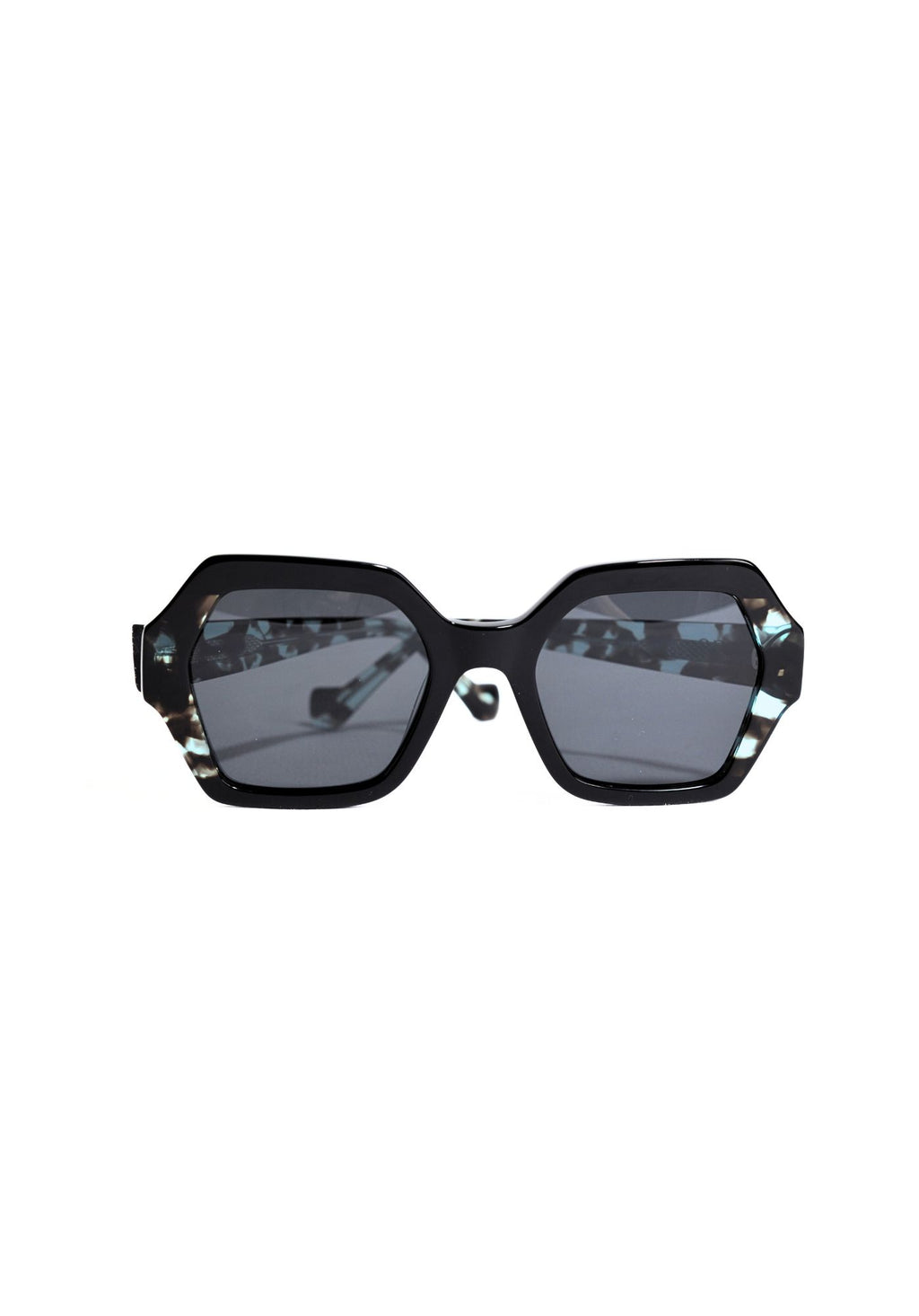 gafa de sol geométrica en negro y carey nueva coleccion accesorios en cotton grey