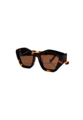 gafa de sol geometrica carey marron Noco