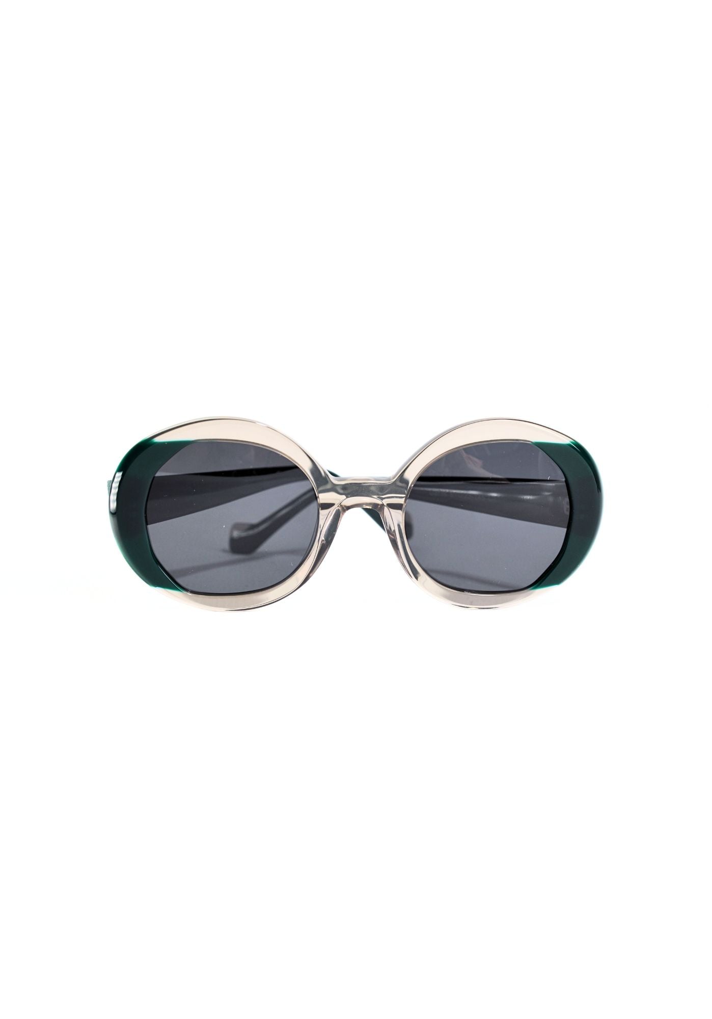 Gafas de sol en cotton grey bicolor transparente y verde noco
