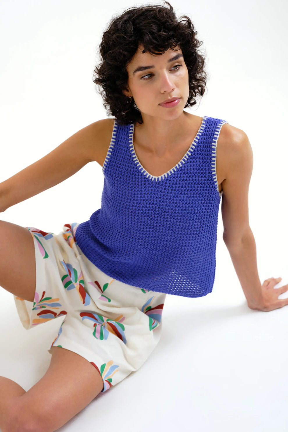 Look verano mujer short floral colorido