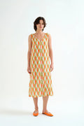 Vestido corto estampado aloe Compañía Fantástica algodón verano