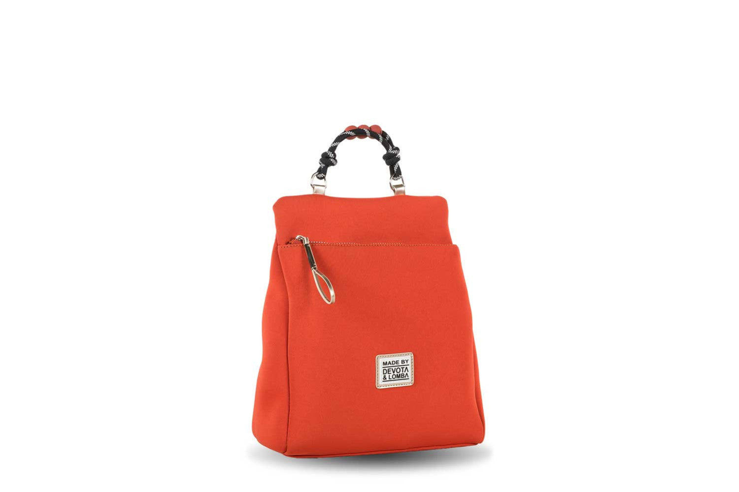 Mochila neopreno teja apertura trasera segura mujer