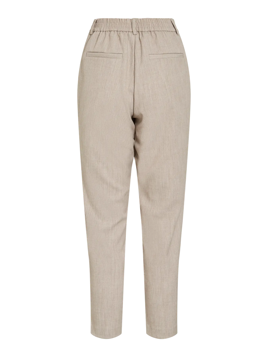 Pantalon traje estrecho lino con goma en cintura de vila  bolsillos traseros