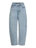 Jeans Brady Vila azul claro – detalle de cintura y bolsillos