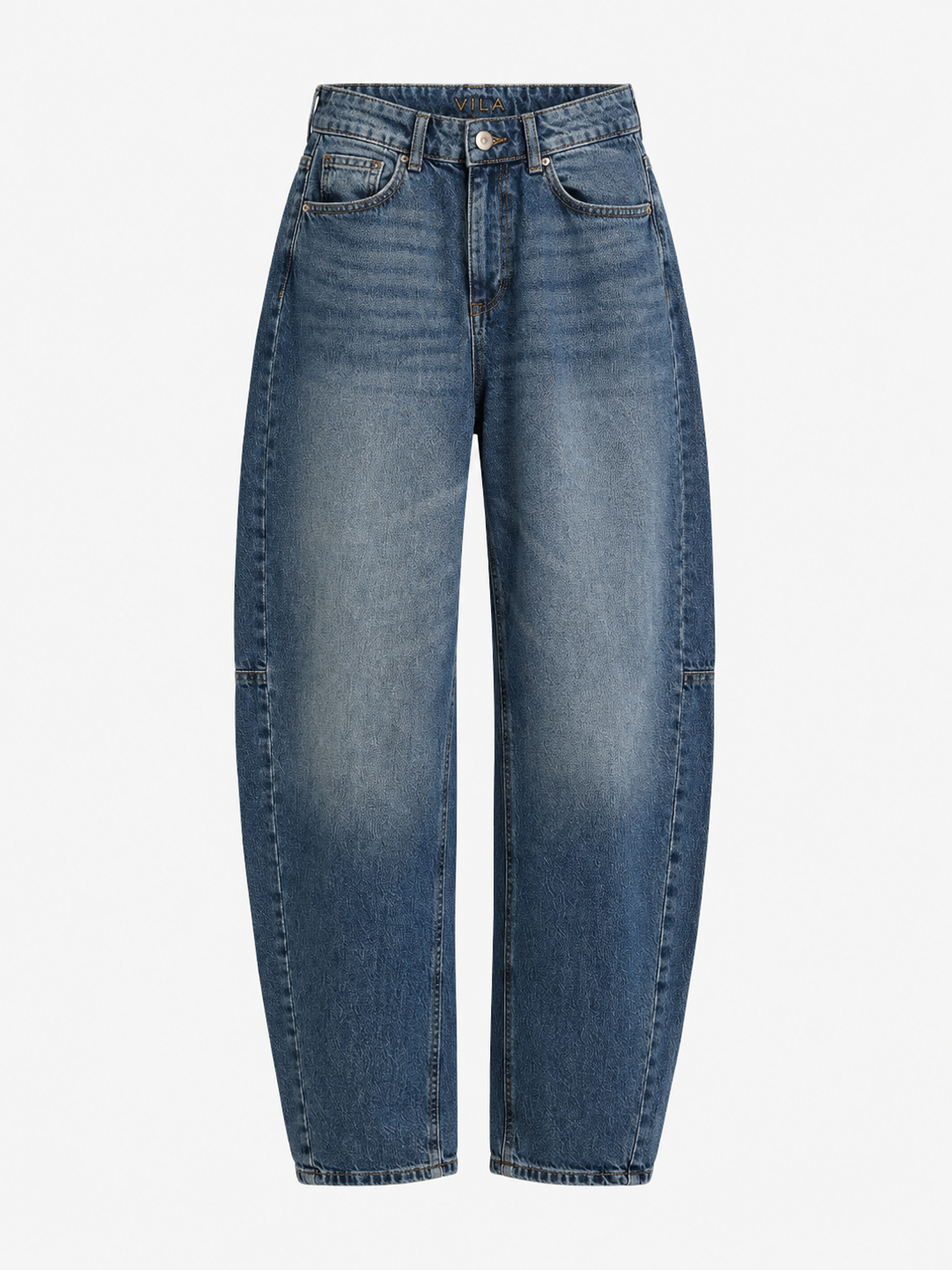 Jeans Brady Barrel Vila azul denim – vista delantera