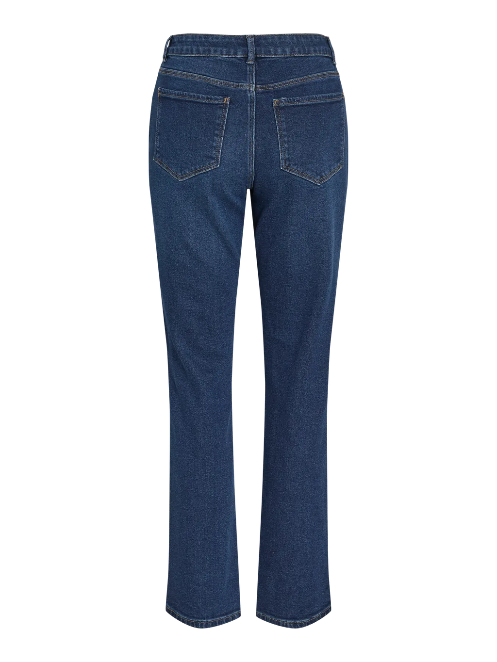 Parte trasera del Jean Alice vaquero azul elástico de corte recto para mujer
