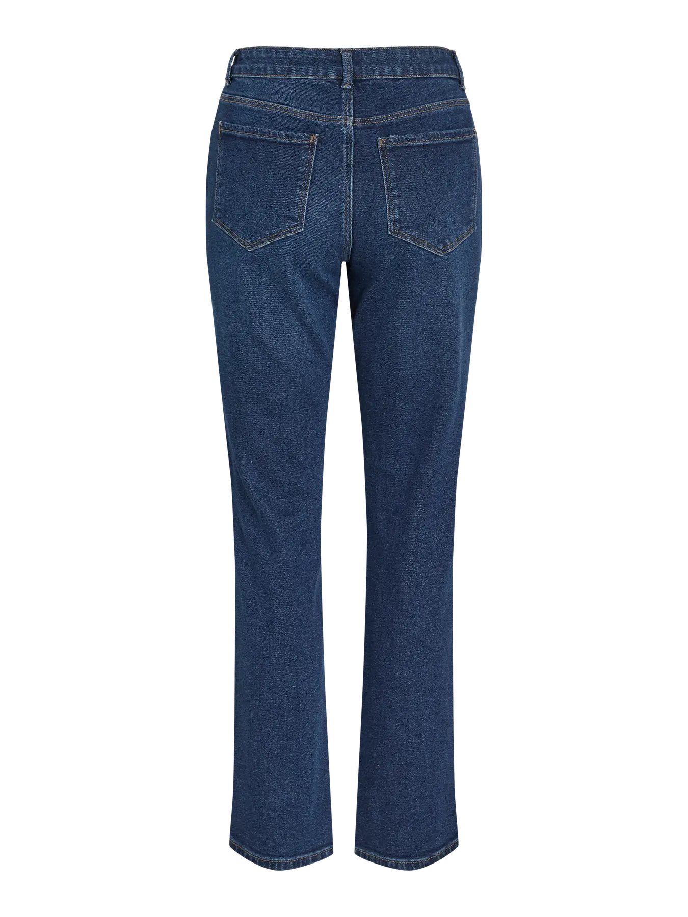 Parte trasera del Jean Alice vaquero azul elástico de corte recto para mujer