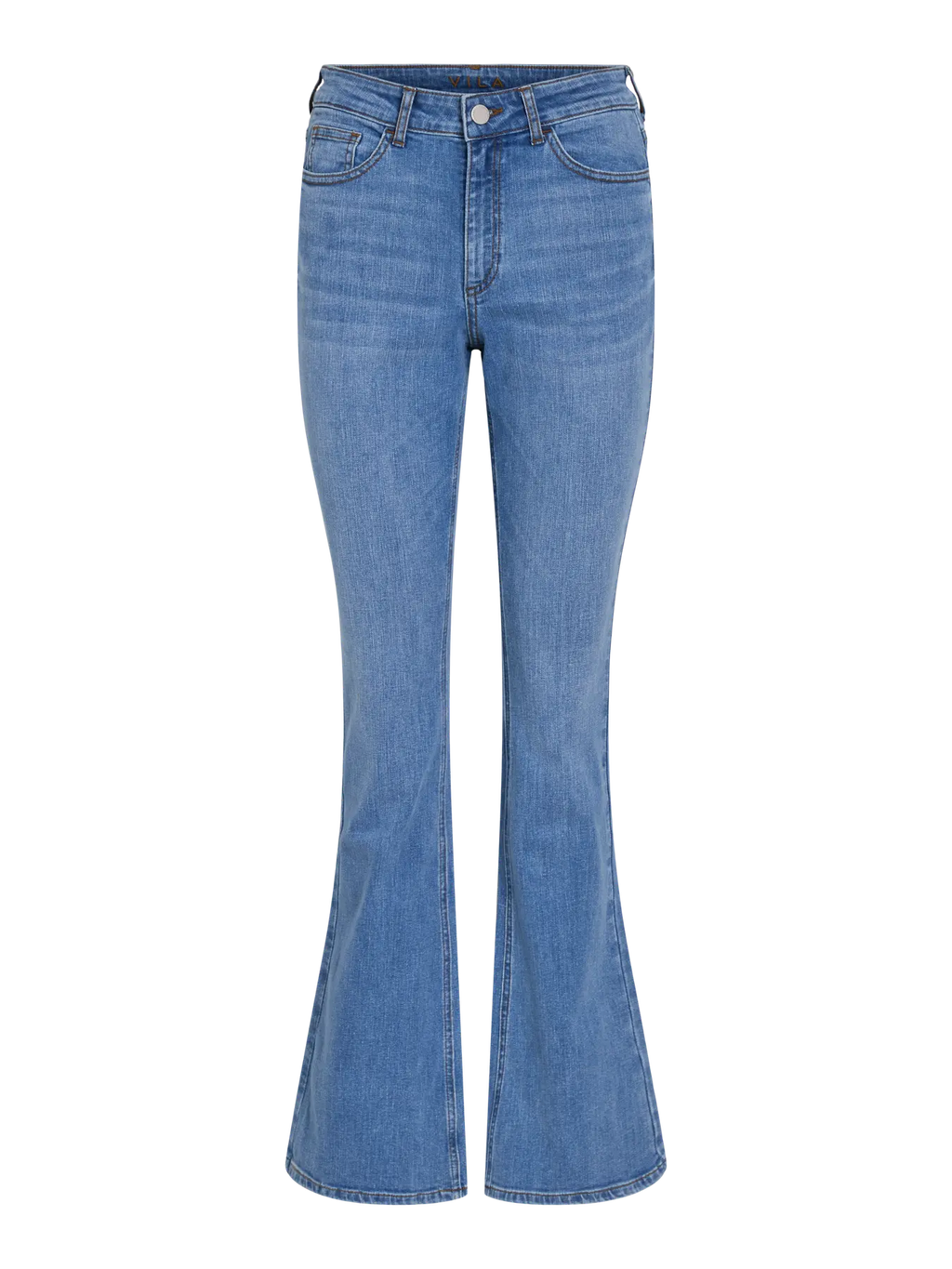 pantalón denim flare mujer VILA azul medio Cotton Grey Asturias