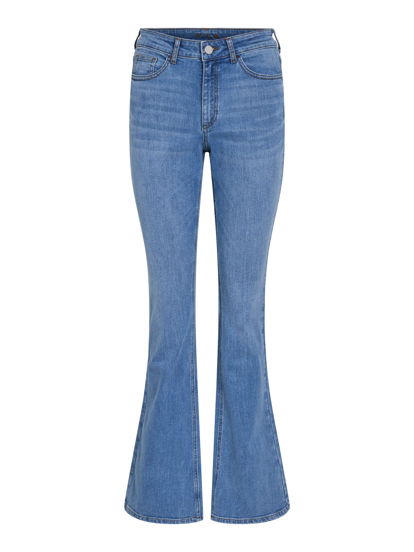 pantalón denim flare mujer VILA azul medio Cotton Grey Asturias