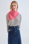 Bandana triangular rosa de punto de Compañía Fantástica