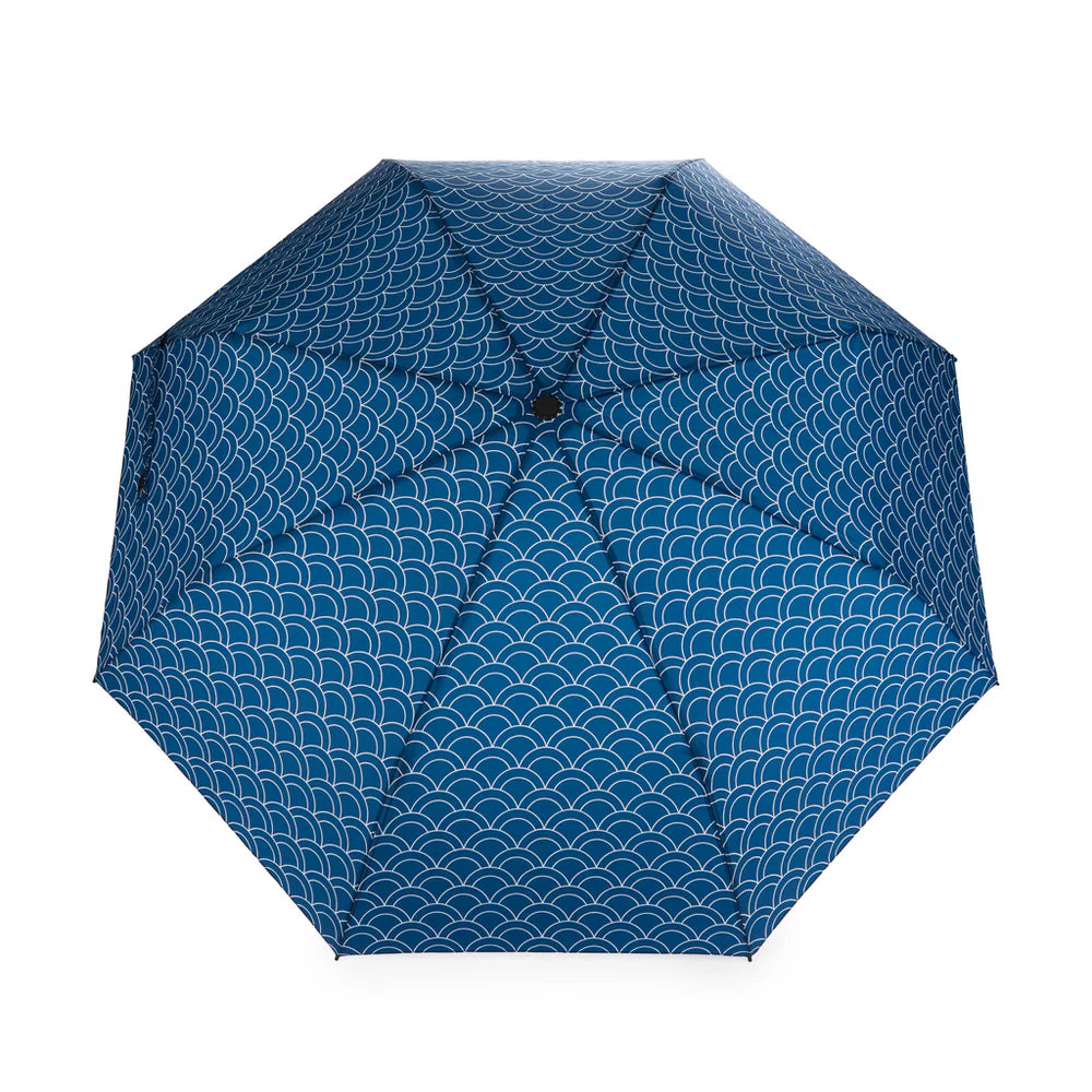 paraguas pez azul estampado interior koi balvi diseño original cotton grey piedras blancas asturias
