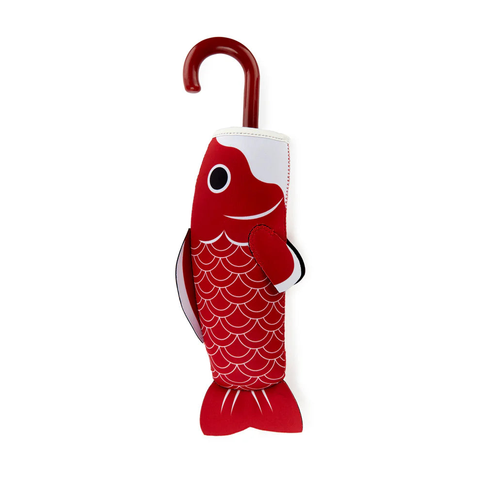 paraguas pez rojo koi balvi diseño original cotton grey piedras blancas asturias
