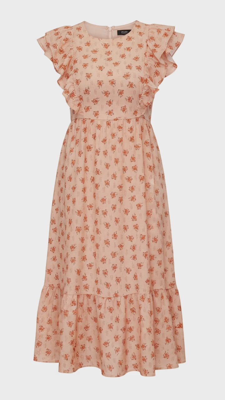 Video 360 grados por delante y por detrás de vestido floral Maggie Sweet