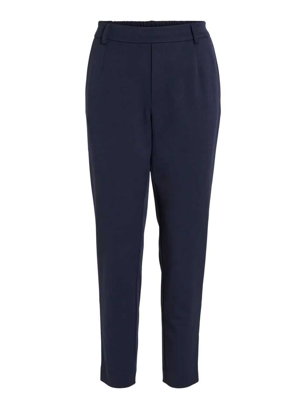 Pantalon traje estrecho azul marino con goma en cintura de vila 