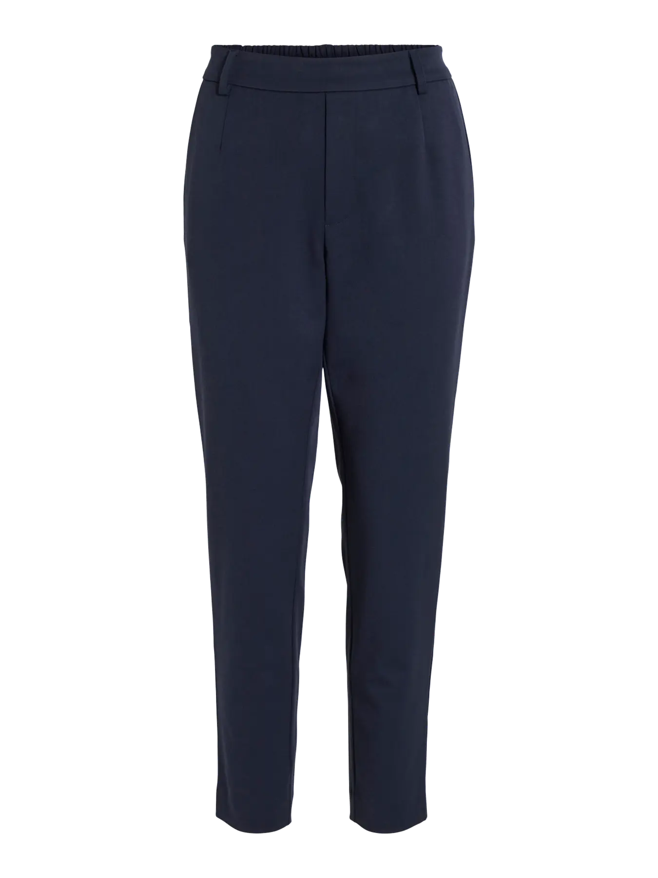 Pantalon traje estrecho azul marino con goma en cintura de vila 