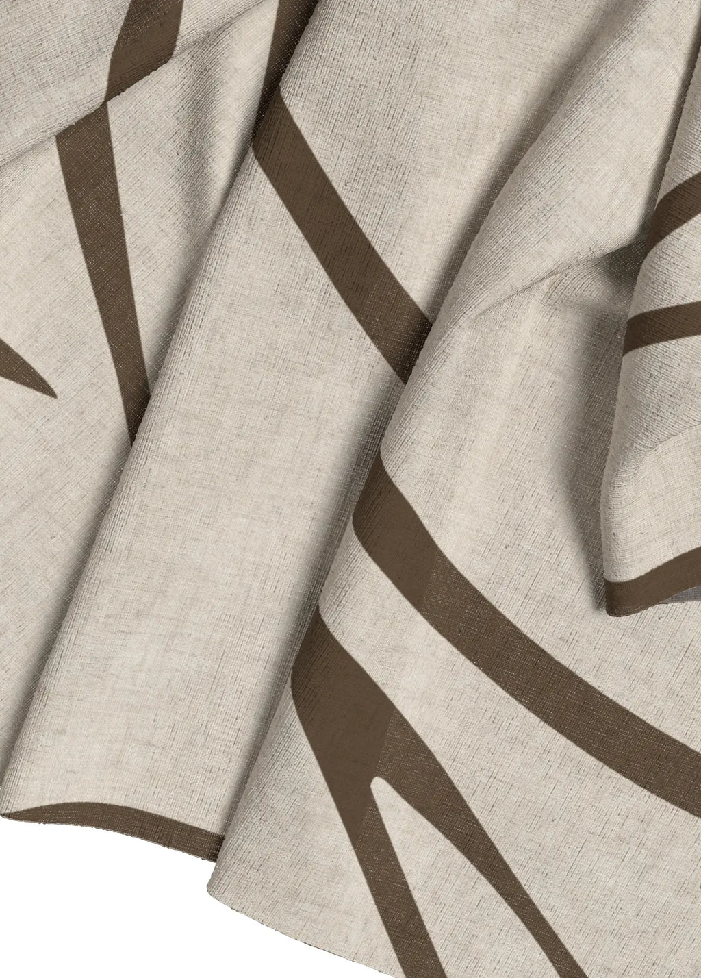detalle top terracota vila tejido efecto lino estampado natural