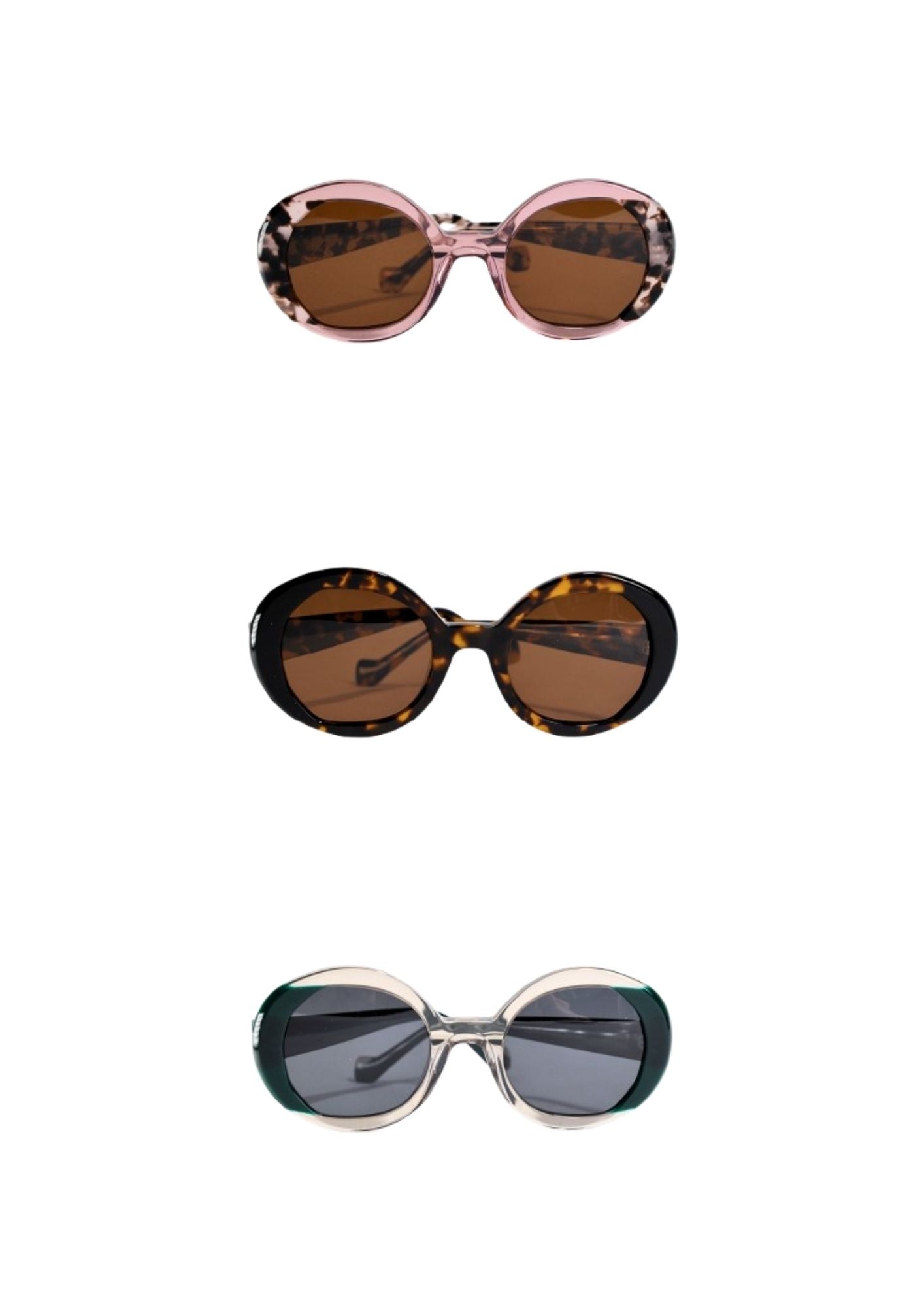 gafas de sol redondas en 3 modelos noco en cotton grey