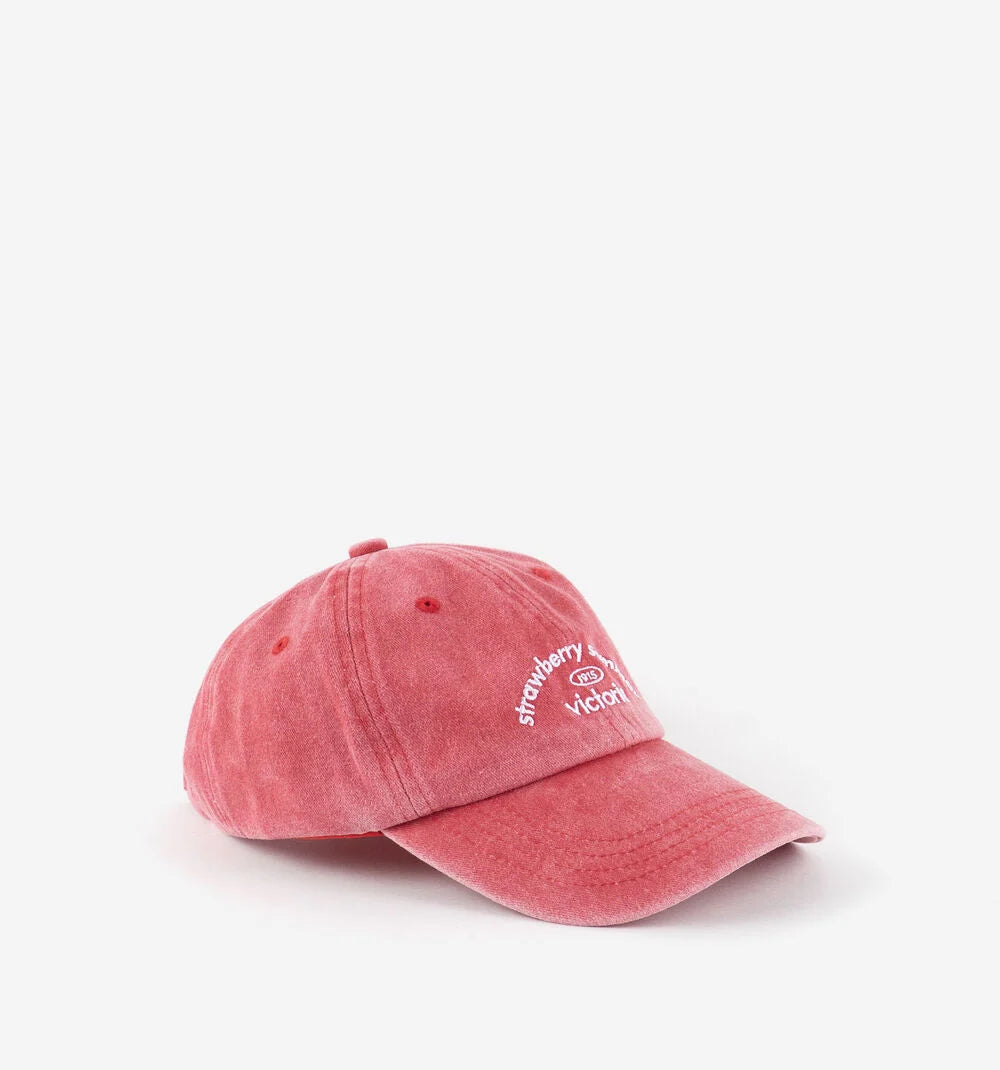 gorra victoria rosa algodón visera curva